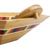 Totally Bamboo Baltique Marrakesh Collection 14″ Salad Serving Bowl with Salad Hands, Bamboo and Colored Birch Wood(Marrakesh)