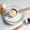 Totally Bamboo Baltique Marrakesh Collection 4-Piece Measuring Spoon Set, Includes 1/4 Teaspoon, 1/2 Teaspoon, 1 Teaspoon & 1 Tablespoon Measurements, Stainless Steel Spoons w/Wood Handle for Cooking(Measuring Cup Set)