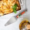 Totally Bamboo Baltique Marrakesh Collection Cake and Pie Server, Stainless Steel Wedding Cake Knife and Server with Comfortable Wooden Handle