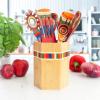 Totally Bamboo Baltique Marrakesh Collection Kitchen Utensil Holder, Large Cooking Utensil Crock for Countertop(Marrakesh)