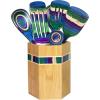 Totally Bamboo Baltique Marrakesh Collection Kitchen Utensil Holder, Large Cooking Utensil Crock for Countertop(Mumbai)