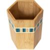 Totally Bamboo Baltique Marrakesh Collection Kitchen Utensil Holder, Large Cooking Utensil Crock for Countertop(Mykonos)