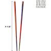 Totally Bamboo Baltique® Marrakesh Collection Reusable Chopsticks, Set of 4 Pairs, Non-Slip, 9-7/8″ Long
