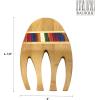 Totally Bamboo Baltique Marrakesh Collection Salad Hands Serving Utensils, Bamboo and Colored Birch Wood(Salad Hands)