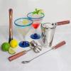 Totally Bamboo Baltique Marrakesh Collection Wine Bottle Stopper, Multicolor Leak-Proof and Reusable Wine Saver, Preserves Beverage Freshness(4-pc. Bartending Kit)