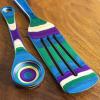 Totally Bamboo Baltique Mumbai Collection 2-in-1 Wooden Measuring Spoon with Tablespoon and Teaspoon Measurements(2-Pc. Set)