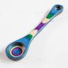 Totally Bamboo Baltique Mumbai Collection 2-in-1 Wooden Measuring Spoon with Tablespoon and Teaspoon Measurements(2-in-1 Measuring Spoon)