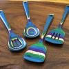 Totally Bamboo Baltique Mumbai Collection 2-in-1 Wooden Measuring Spoon with Tablespoon and Teaspoon Measurements(4-Pc. Set)