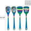 Totally Bamboo Baltique Mumbai Collection 2-in-1 Wooden Measuring Spoon with Tablespoon and Teaspoon Measurements(4-Pc. Set)