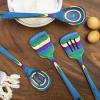 Totally Bamboo Baltique Mumbai Collection 2-in-1 Wooden Measuring Spoon with Tablespoon and Teaspoon Measurements(4-Pc. Set)