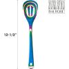 Totally Bamboo Baltique Mumbai Collection 2-in-1 Wooden Measuring Spoon with Tablespoon and Teaspoon Measurements(Slotted Spoon)