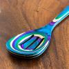 Totally Bamboo Baltique Mumbai Collection 2-in-1 Wooden Measuring Spoon with Tablespoon and Teaspoon Measurements(Slotted Spoon)