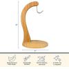 Totally Bamboo Banana Holder – Wooden Banana Stand and Hanger for Countertop Fruit Storage, Durable Bamboo Banana Hook for Even Ripening and Easy Access