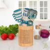 Totally Bamboo Lattice Kitchen Utensil Holder, 5″ x 5″x 7″