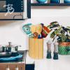 Totally Bamboo Oval Shaped Bamboo Kitchen Utensil Holder, 6″ x 4″ x 7″