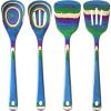 Totally Bamboo Baltique Mumbai Collection 2-in-1 Wooden Measuring Spoon with Tablespoon and Teaspoon Measurements(4-Pc. Set)