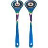 Totally Bamboo Baltique Mumbai Collection 2-in-1 Wooden Measuring Spoon with Tablespoon and Teaspoon Measurements(Salad Servers)