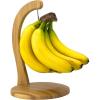 Totally Bamboo Banana Holder – Wooden Banana Stand and Hanger for Countertop Fruit Storage, Durable Bamboo Banana Hook for Even Ripening and Easy Access