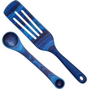 Baltique Malta Collection Cheese Spreader Knife in Colored Birch Wood(2-Pc Utensil Set)