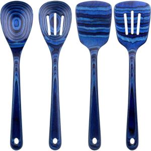 Baltique Malta Collection Cheese Spreader Knife in Colored Birch Wood(4-Pc Utensil Set)