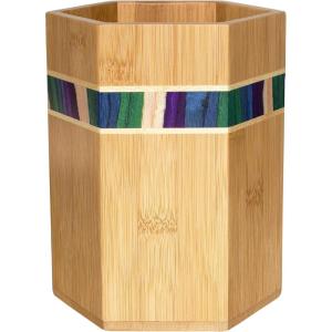 Totally Bamboo Baltique Marrakesh Collection Kitchen Utensil Holder, Large Cooking Utensil Crock for Countertop(Mumbai)