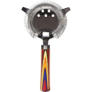 Totally Bamboo Baltique Marrakesh Collection Wine Bottle Stopper, Multicolor Leak-Proof and Reusable Wine Saver, Preserves Beverage Freshness(Cocktail Strainer)
