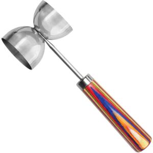 Totally Bamboo Baltique Marrakesh Collection Wine Bottle Stopper, Multicolor Leak-Proof and Reusable Wine Saver, Preserves Beverage Freshness(Double Jigger)