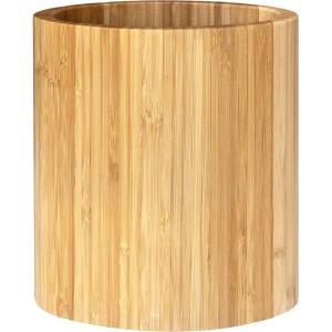 Totally Bamboo Oval Shaped Bamboo Kitchen Utensil Holder, 6″ x 4″ x 7″