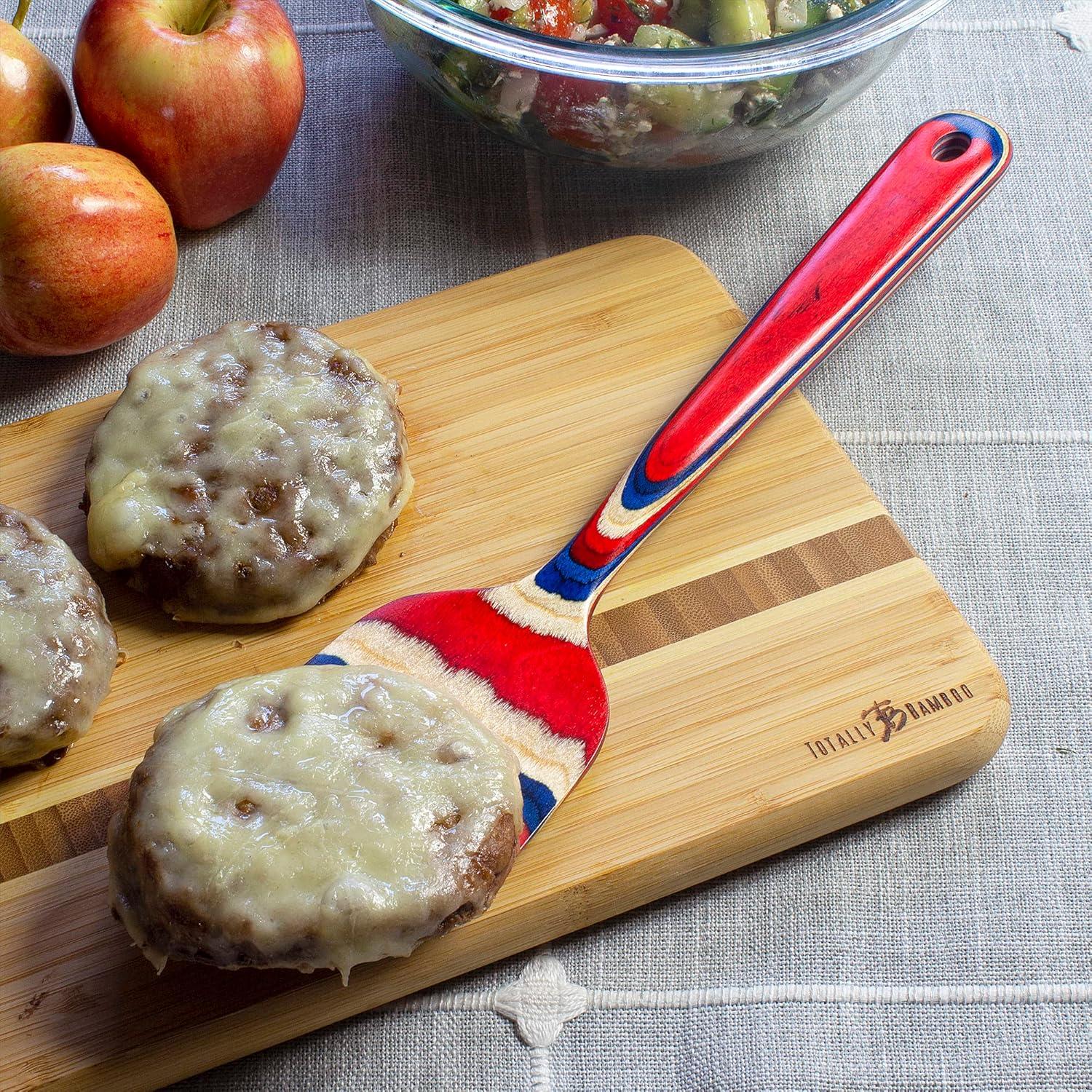 imageBaltique Old Glory Collection 1212 Wooden Spatula Kitchen Utensils Safe for Nonstick