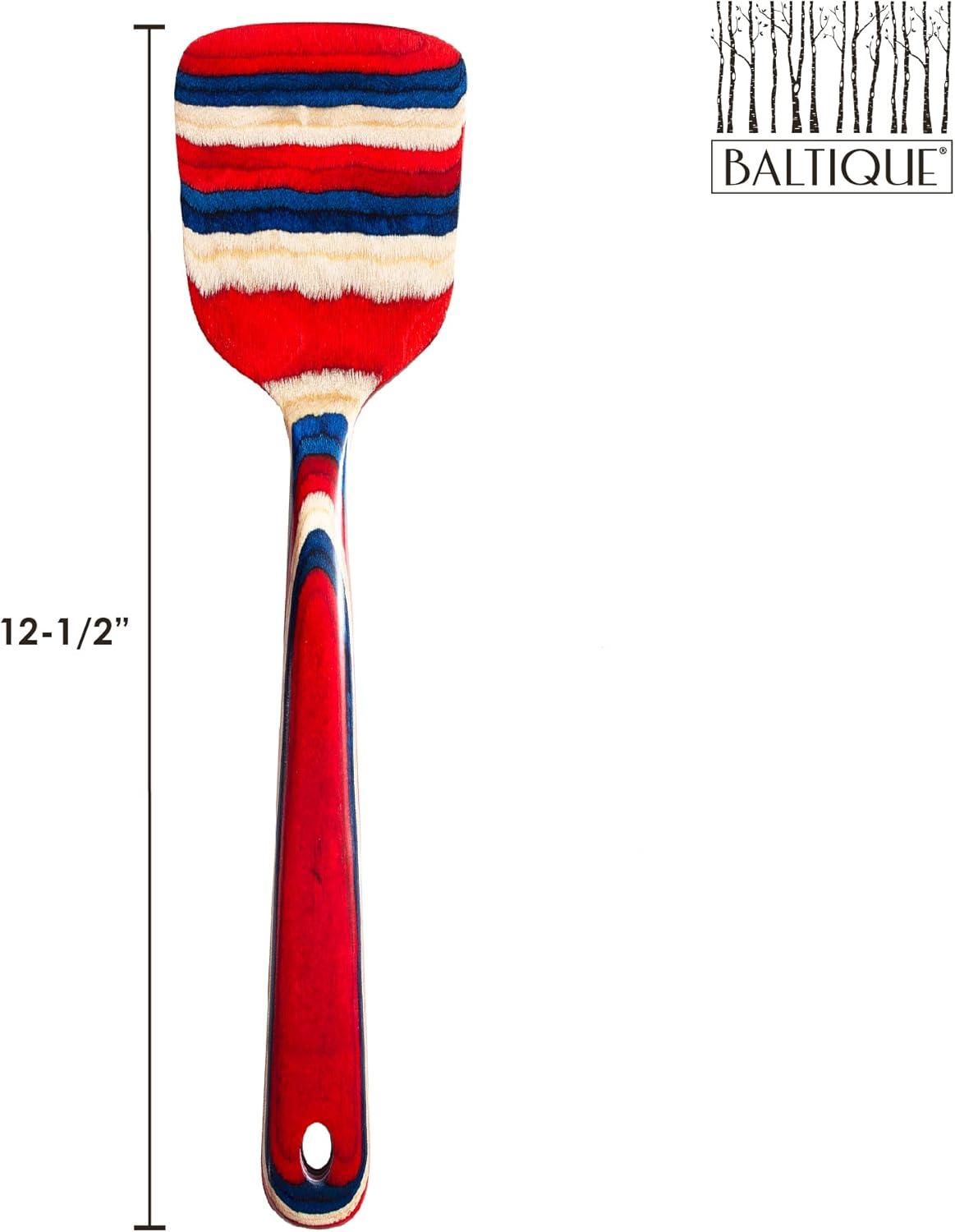 imageBaltique Old Glory Collection 1212 Wooden Spatula Kitchen Utensils Safe for Nonstick