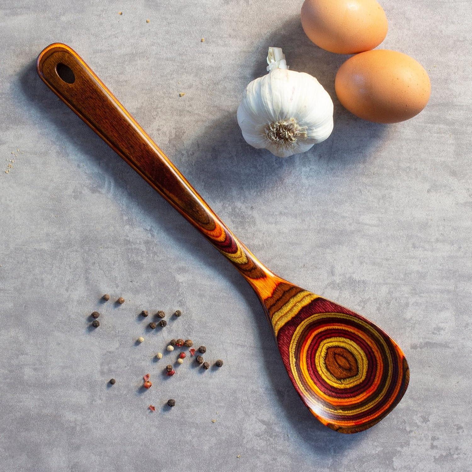 imageBaltique Poconos Collection 1212 Wooden Cooking Spoon Safe for Nonstick