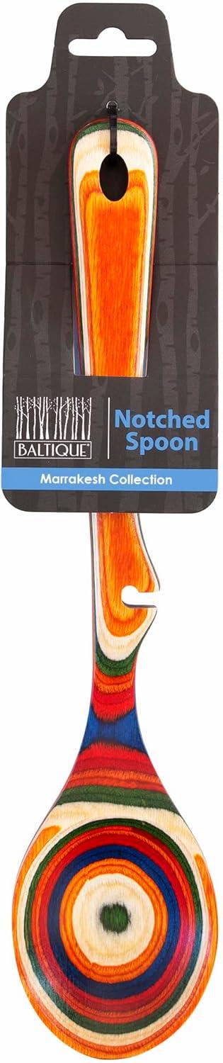 imageTotally Bamboo Baltique Marrakesh Collection 1212 Wooden Cooking Spoon with Spoon Rest Notch Safe for Use on Nonstick