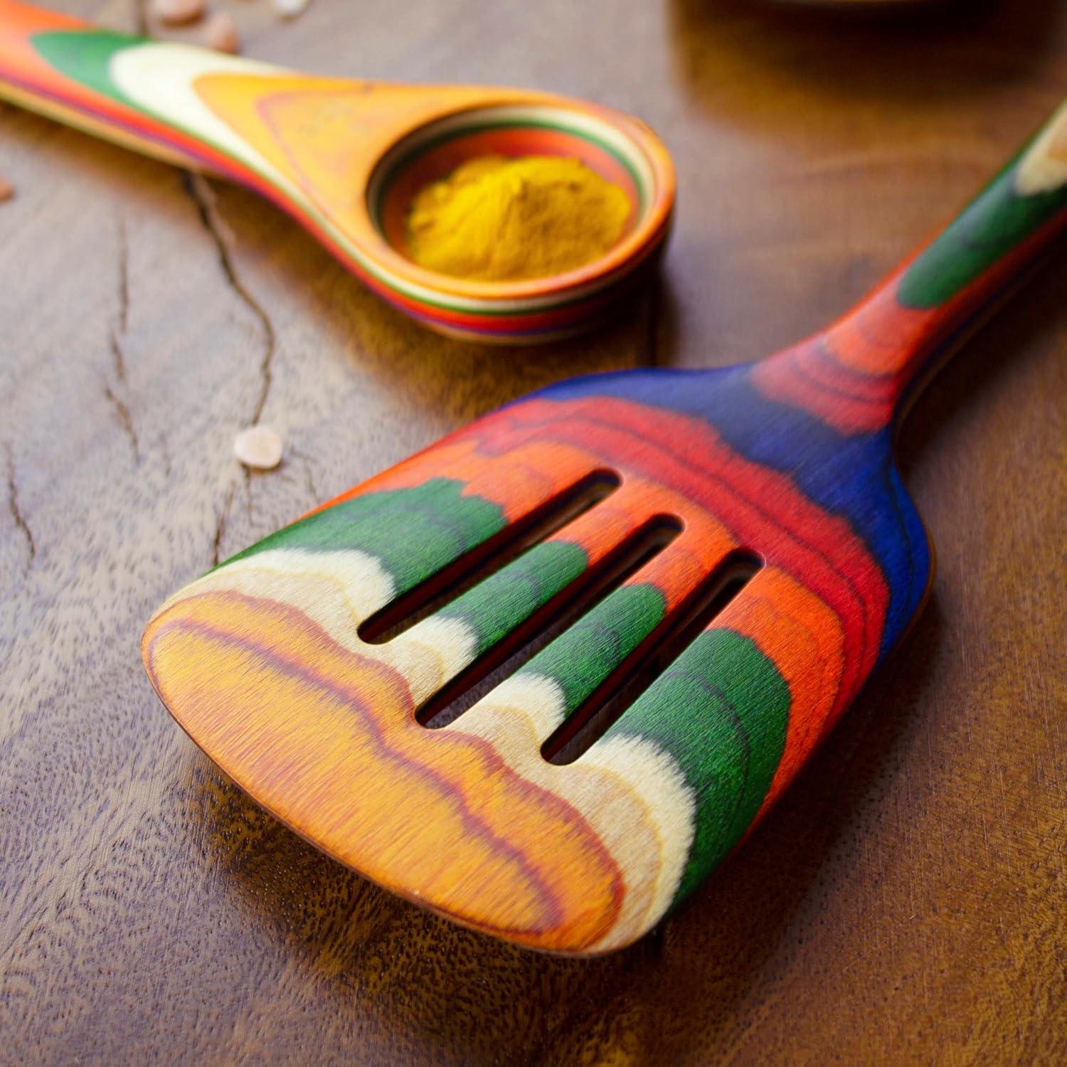 imageTotally Bamboo Baltique Marrakesh Collection 1212 Wooden Slotted Spatula Safe for Nonstick