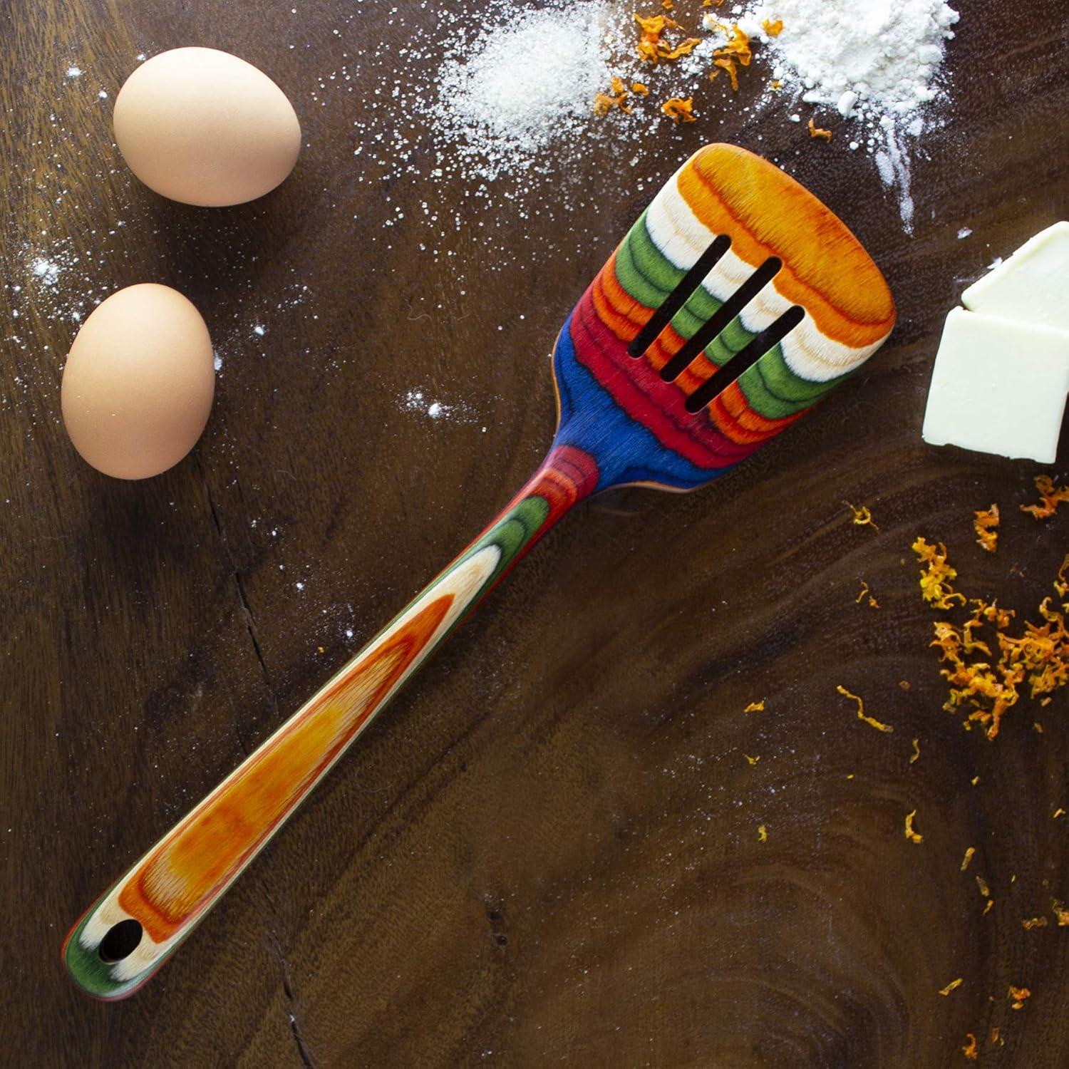 imageTotally Bamboo Baltique Marrakesh Collection 1212 Wooden Slotted Spatula Safe for Nonstick