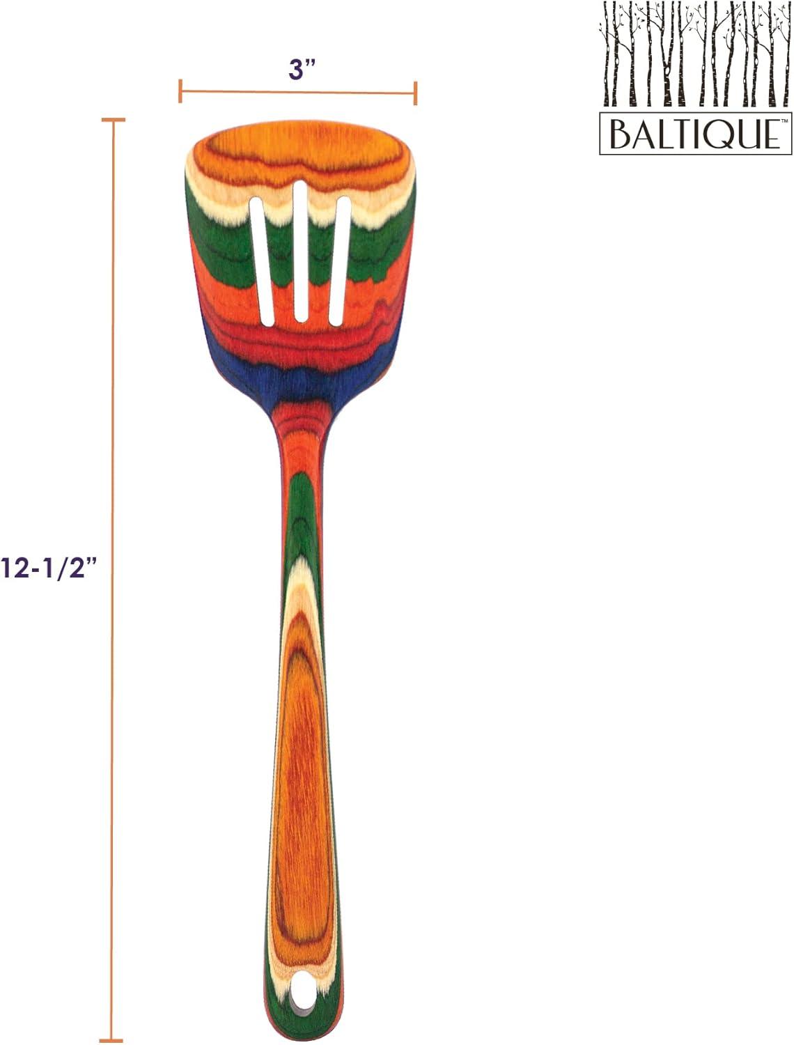 imageTotally Bamboo Baltique Marrakesh Collection 1212 Wooden Slotted Spatula Safe for Nonstick