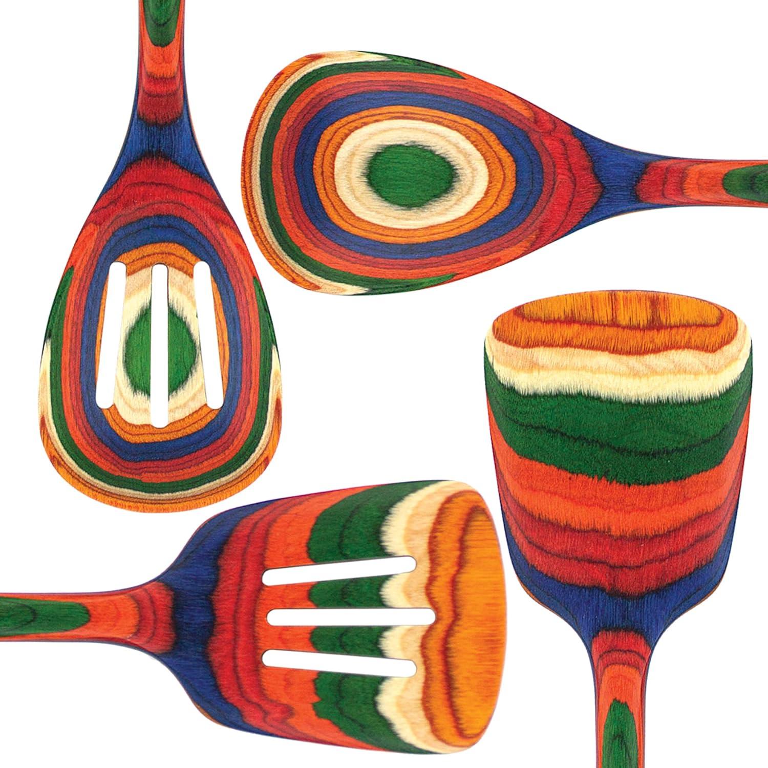 imageTotally Bamboo Baltique Marrakesh Collection 4 Piece Cooking Utensil Set Safe for Nonstick