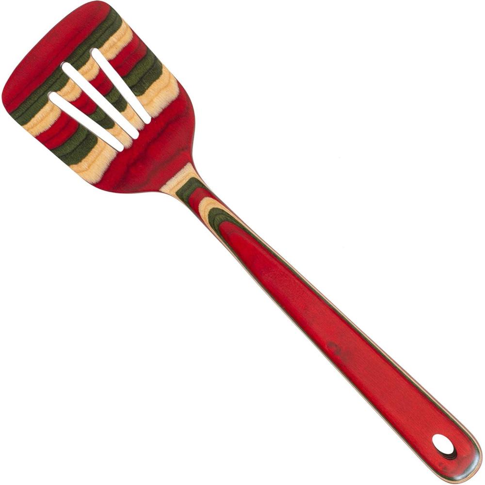 imageBaltique North Pole Collection 1212 Wooden Slotted Spatula Safe for Nonstick