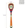 Baltique Marrakesh Collection 12-1/2″ Wooden Slotted Cooking Spoon, Safe for Nonstick
