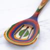 Baltique Marrakesh Collection 12-1/2″ Wooden Slotted Cooking Spoon, Safe for Nonstick