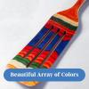Baltique Marrakesh Collection 13″ Wooden Spurtle Spatula – Colorful Birch Wood Cooking Utensil, Nonstick Safe, Versatile Stirring & Serving Tool