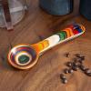 Baltique Marrakesh Collection Wooden Coffee Scoop – Colorful Birch Wood Reusable Scoop for Ground Coffee, Protein Powder & More(Marrakesh)
