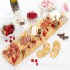 Totally Bamboo Del Mar Extra Large Charcuterie Board and Cheese Serving Platter, 30″ x 8.5″
