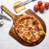 Totally Bamboo Rock & Branch Acacia Wood Pizza Peel, 13.75 Inch Wooden Pizza Paddle with Handle, Great for the Oven and Grill