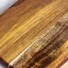 Totally Bamboo Rock & Branch Acacia Wood Serving Paddle, Wood Cutting Board with Handle for Kitchen and Charcuterie Boards(15.5″L x 7.3″W)