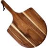Totally Bamboo Rock & Branch Acacia Wood Pizza Peel, 13.75 Inch Wooden Pizza Paddle with Handle, Great for the Oven and Grill