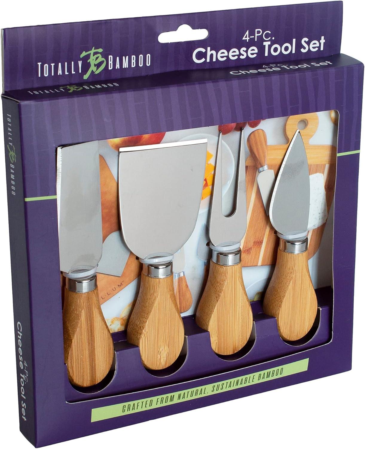 imageTotally Bamboo 4Piece Cheese Tool Set Charcuterie Board Accessories