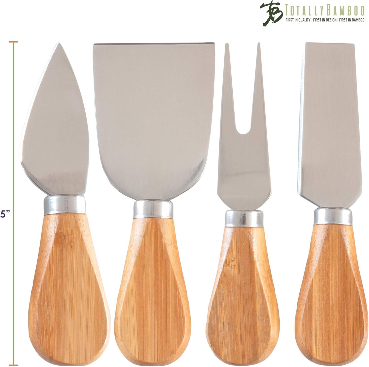 imageTotally Bamboo 4Piece Cheese Tool Set Charcuterie Board Accessories