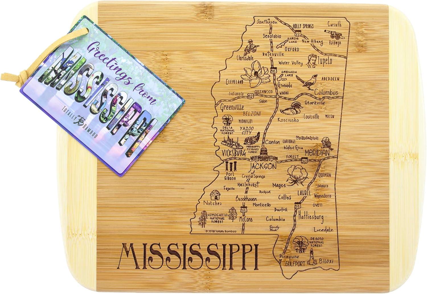 imageTotally Bamboo A Slice of Life North Carolina State Serving and Cutting Board 11 x 875Mississippi