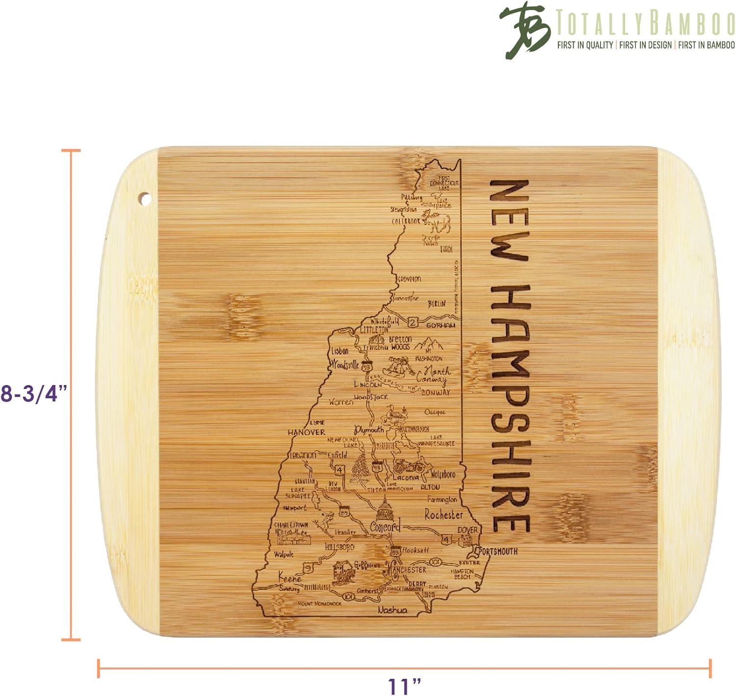 imageTotally Bamboo A Slice of Life North Carolina State Serving and Cutting Board 11 x 875New Hampshire
