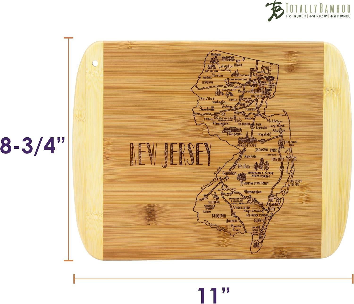 imageTotally Bamboo A Slice of Life North Carolina State Serving and Cutting Board 11 x 875New Jersey